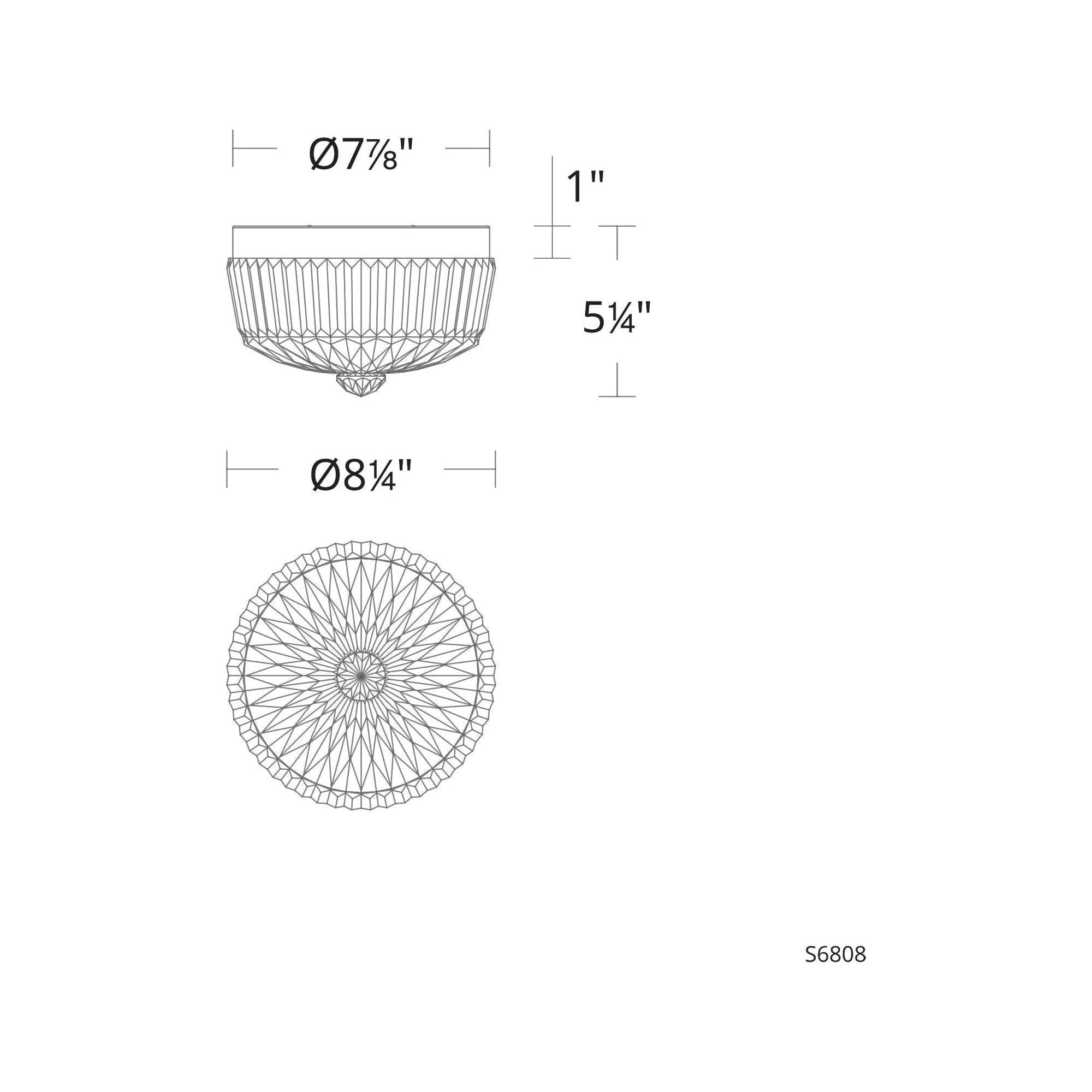 Regina 8" Round LED Flush Mount