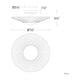 Origami 16" 1-Light LED Flush Mount
