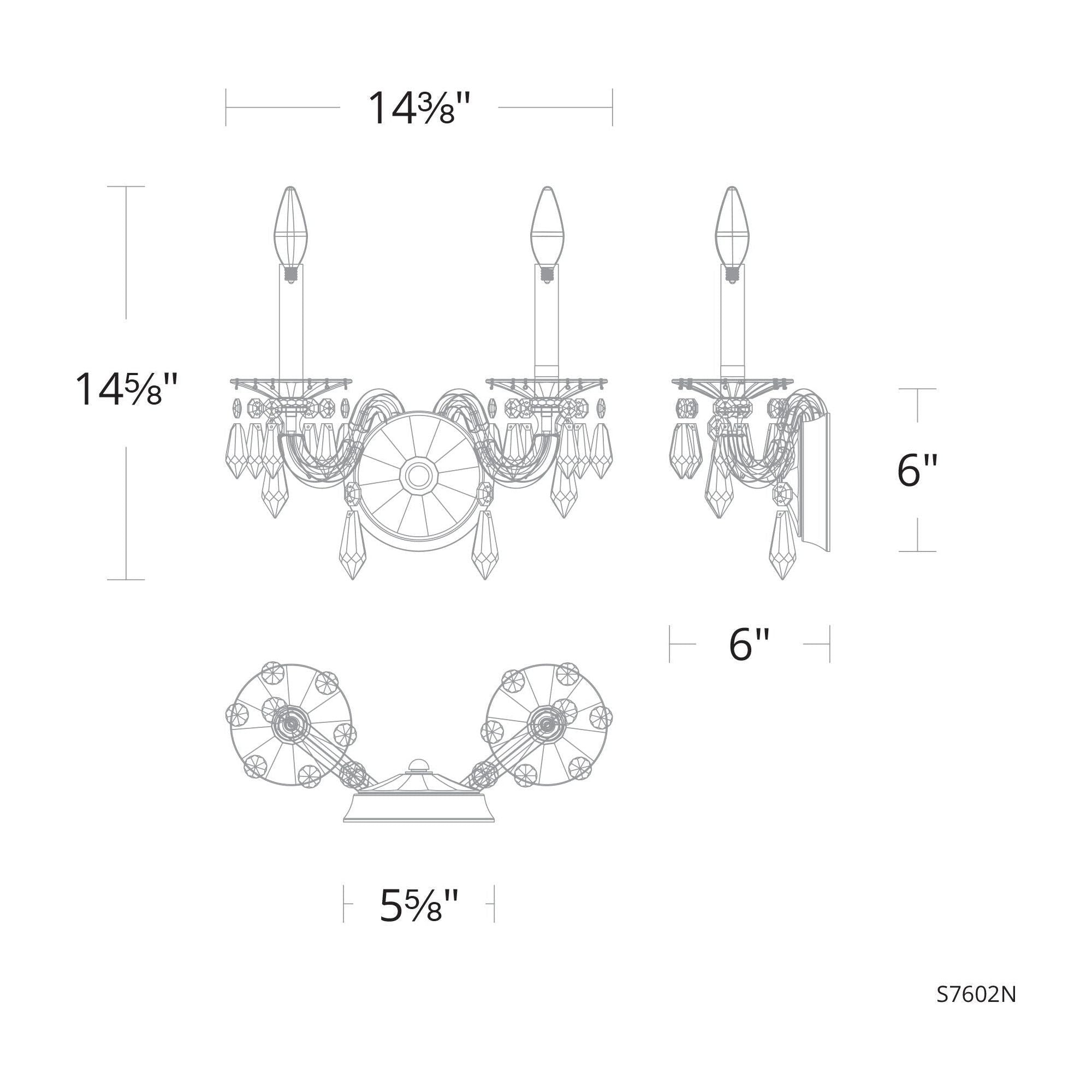 Napoli 2-Light Wall Sconce