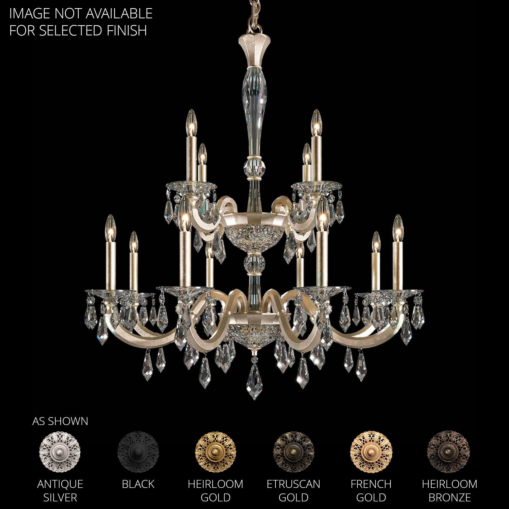 Napoli 12-Light 2-Tier 32" x 32" Chandelier