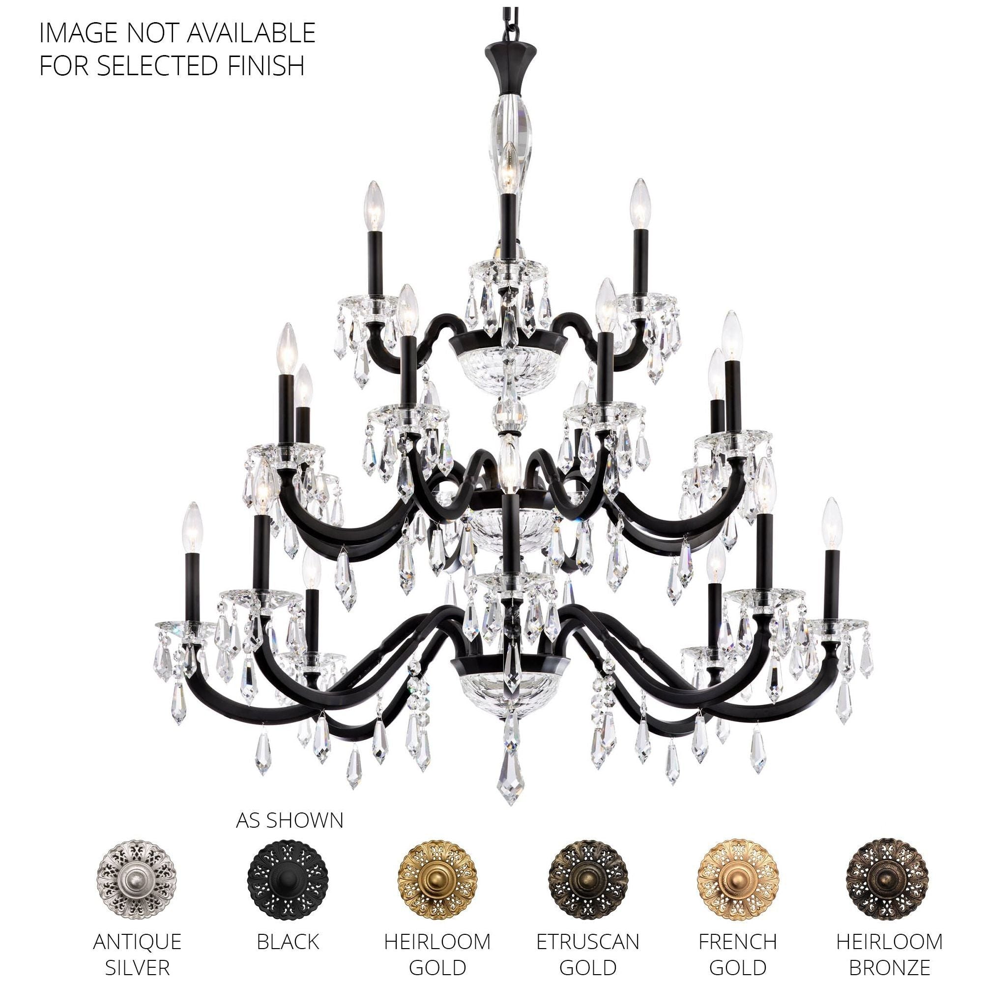 Napoli 20-Light 3-Tier 42.5" x 42.5" Chandelier