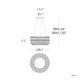 Tahitian 24.5" x 11" LED Round Pendant