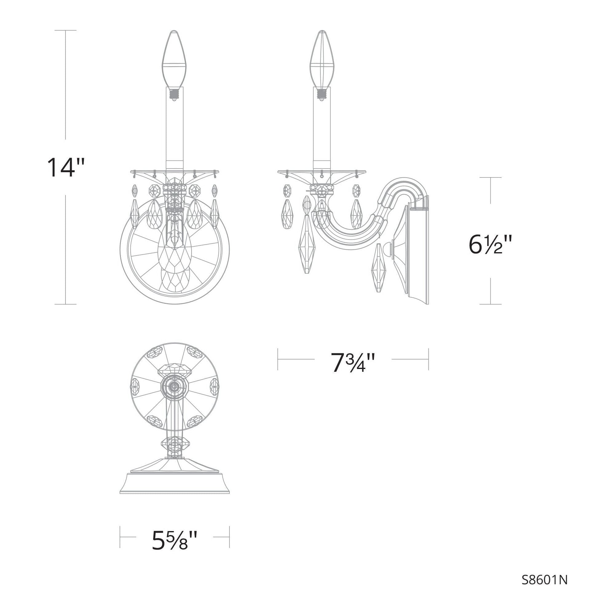 San Marco 1-Light Wall Sconce