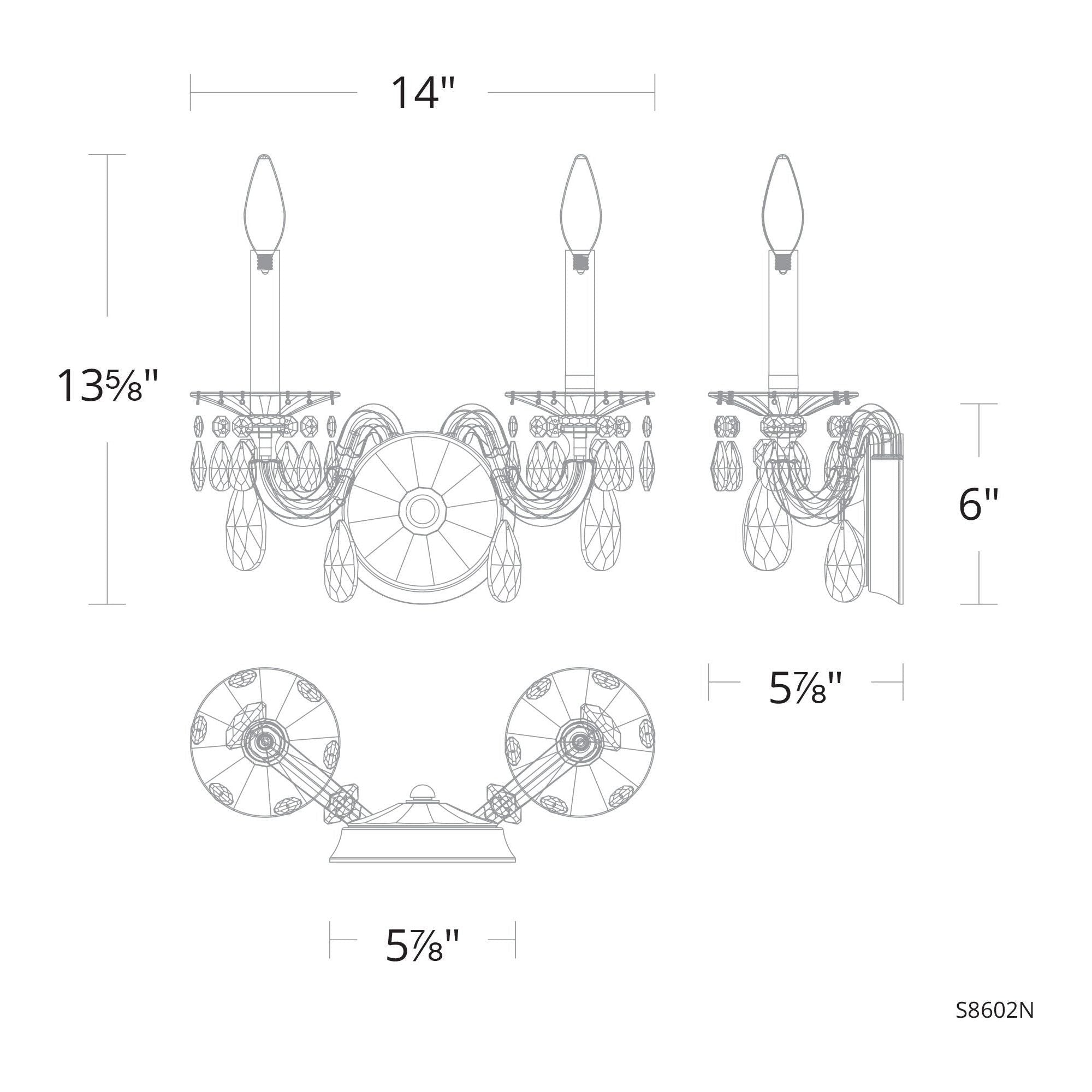 San Marco 2-Light Wall Sconce