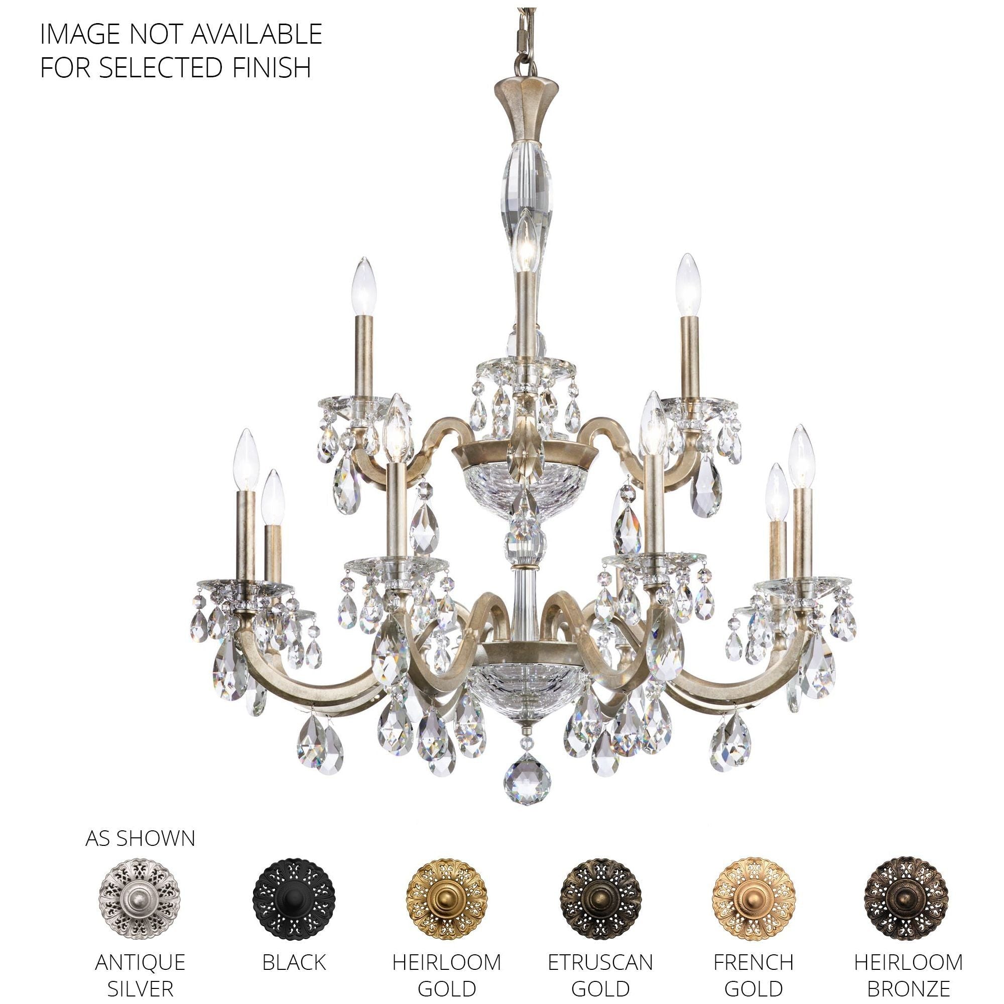 San Marco 12-Light 2-Tier 32" x 32" Chandelier