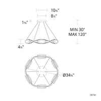 Bijoux 34" LED Pendant
