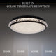 Kristally 12" LED Flush Mount