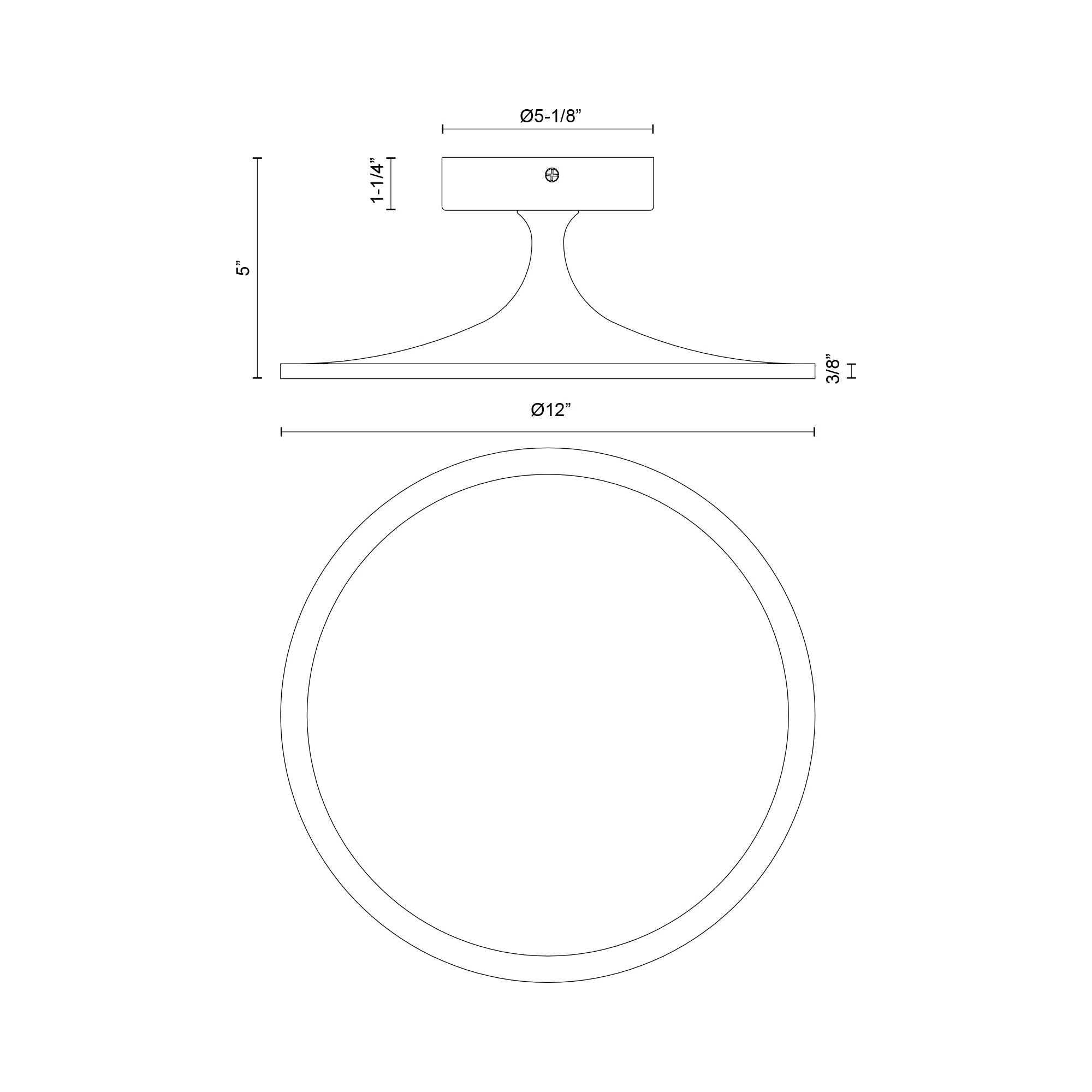 Issa 12" LED Semi Flush Mount