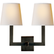 Square Tube Double Sconce