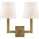 Square Tube Double Sconce