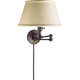 Boston Swing Arm with Linen Shade