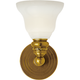 Boston Functional Single Light with White Glass