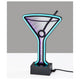 Infinity Neon Martini Glass Table/Wall Lamp
