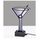 Infinity Neon Martini Glass Table/Wall Lamp