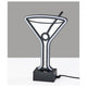 Infinity Neon Martini Glass Table/Wall Lamp