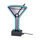 Infinity Neon Martini Glass Table/Wall Lamp