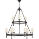 Classic Two-Tier Ring Chandelier