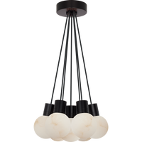 Mina Alabaster 7-Light Small Chandelier