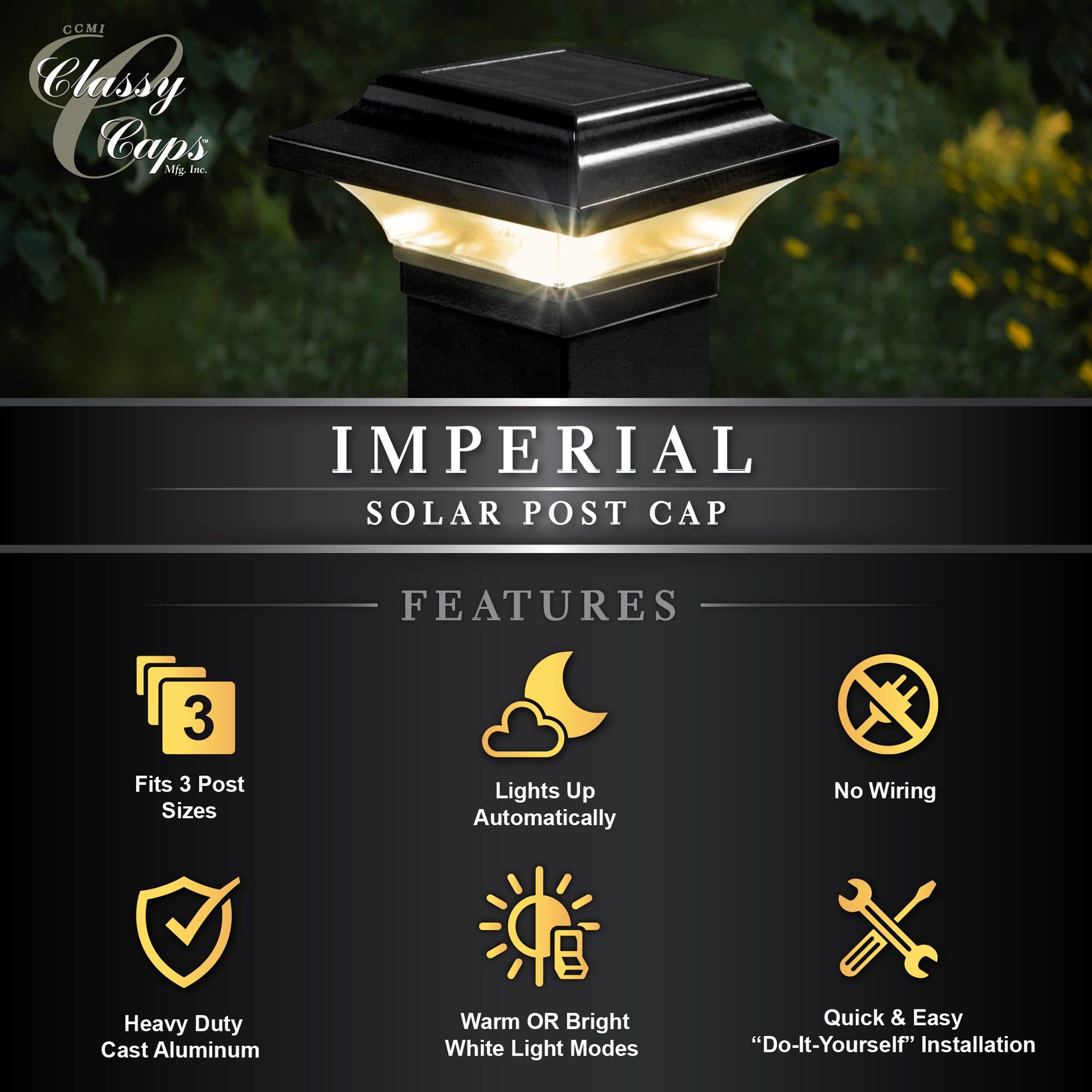 2.5x2.5 Imperial Solar Post Cap