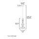 Gusto 33" LED Single Pendant