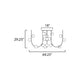 Contour MTO 18-Light Fixed Pendant