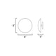 Vesta 8" LED Flush Mount/Wall Sconce
