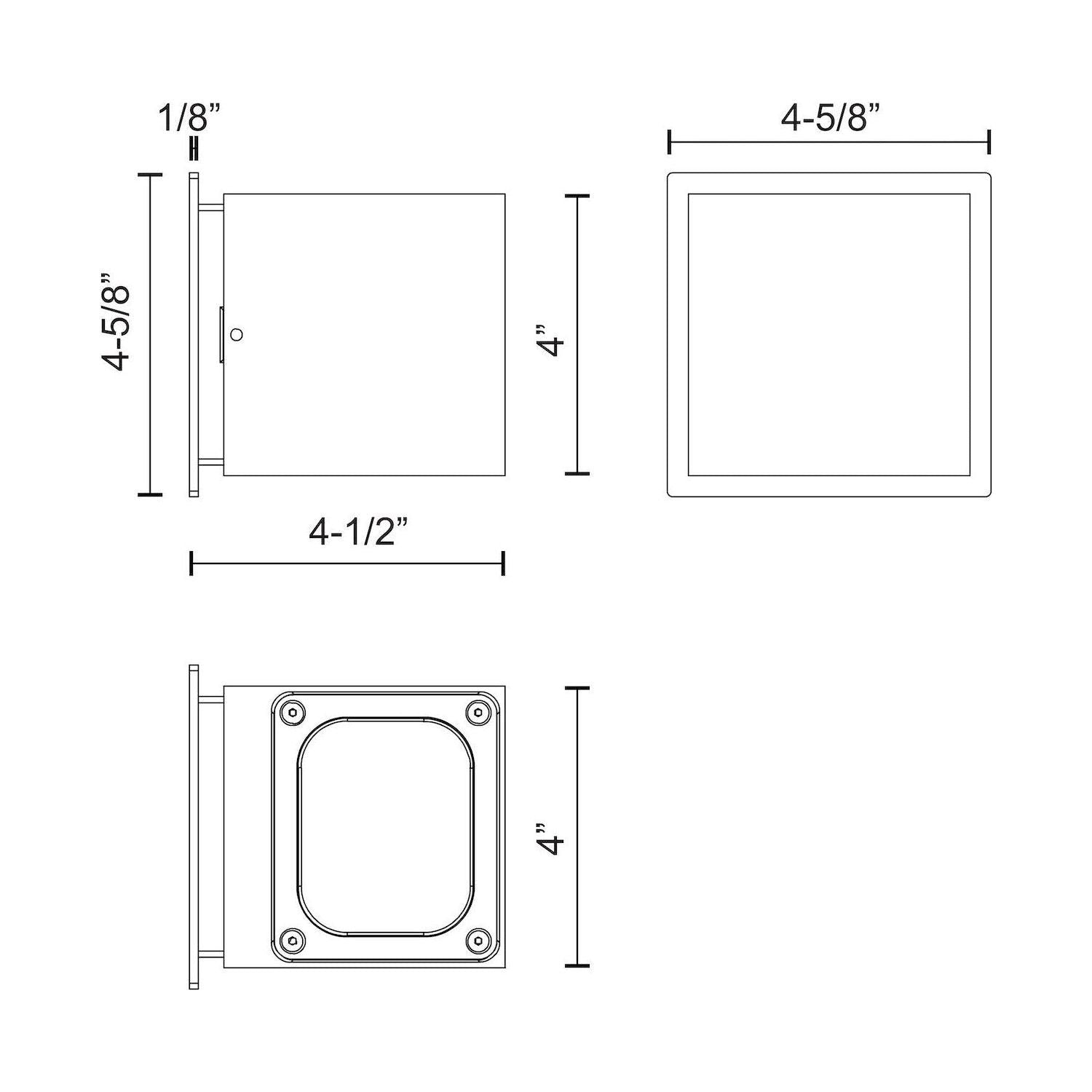 Stato 4" Exterior Wall Sconce