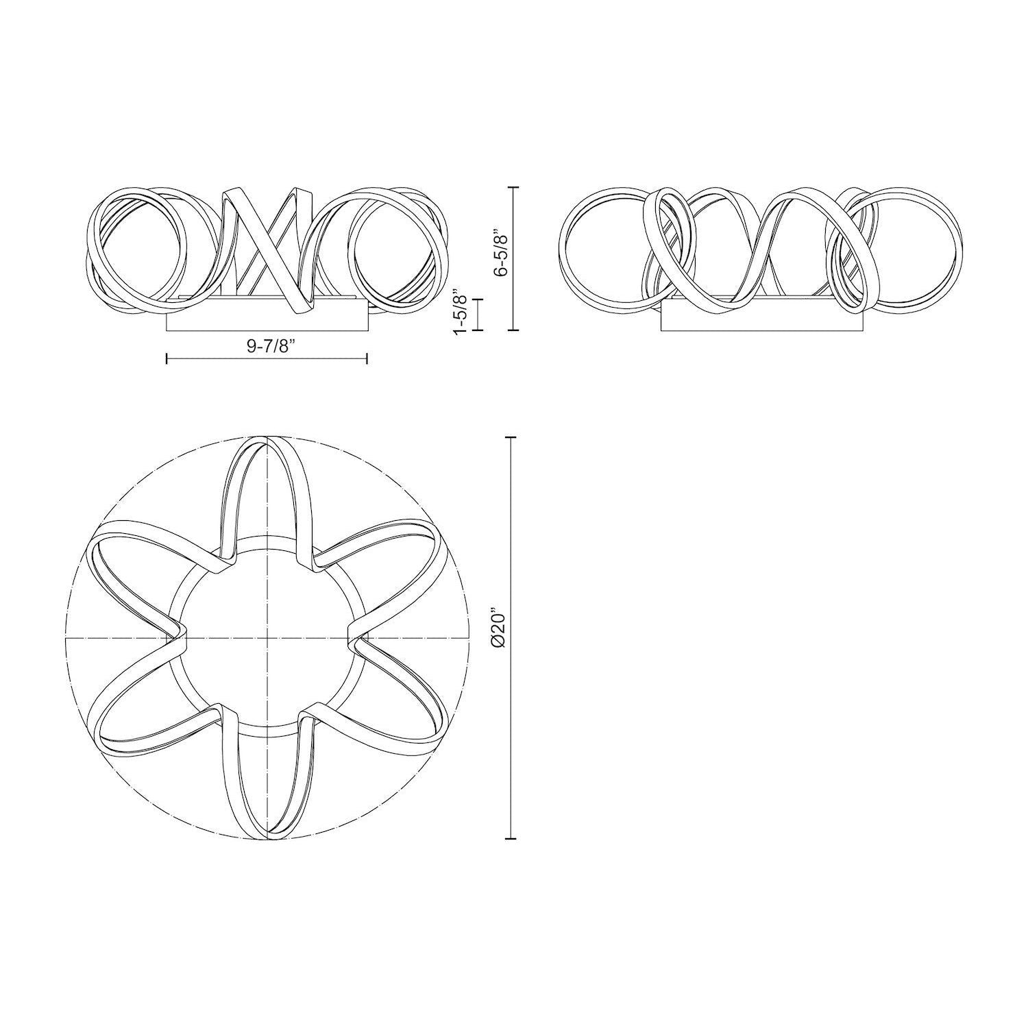 Synergy 20" LED Flush Mount