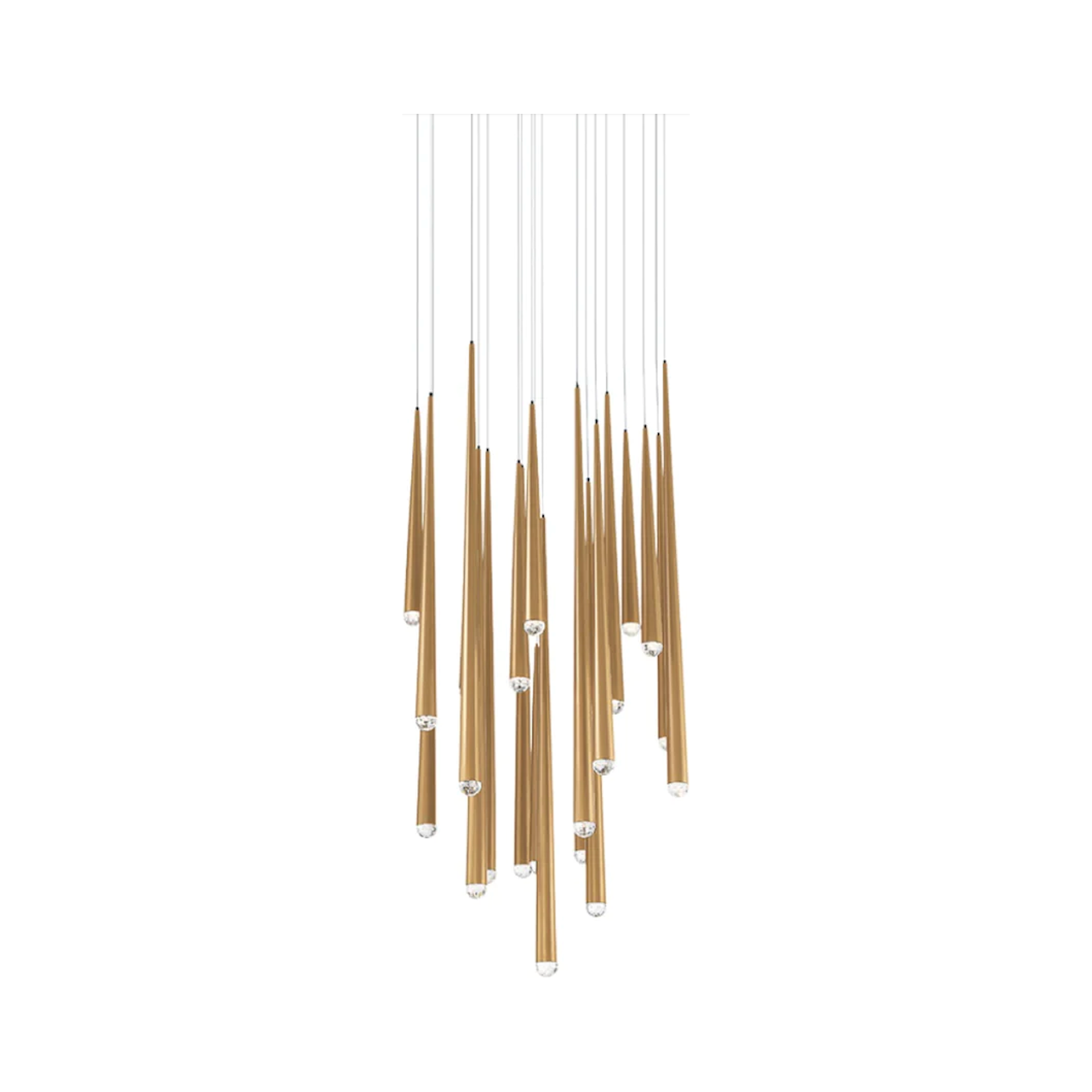 Modern Forms - Cascade LED 21 Light Crystal Round Chandelier - Lights Canada