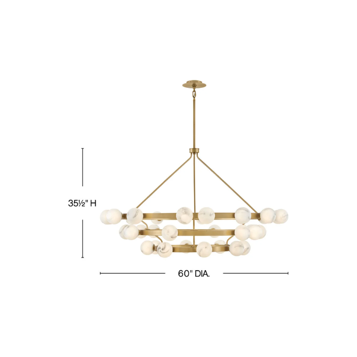 Selene Double XL Multi Tier Chandelier