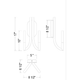 Olette 2-Light 17" Wall Sconce