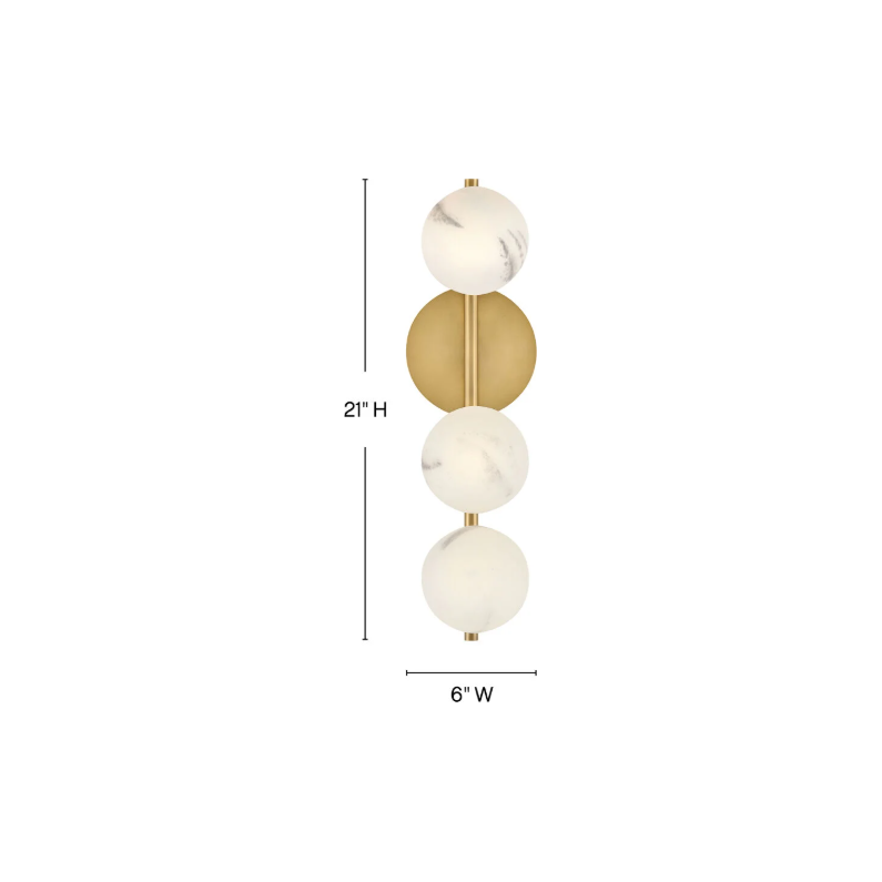 Selene Large Three Light Sconce