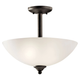 Jolie 15" 2-Light Convertible Inverted Pendant and Semi Flush
