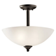 Jolie 15" 2-Light Convertible Inverted Pendant / Semi Flush