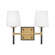 Saunders Small Two Light Vanity
