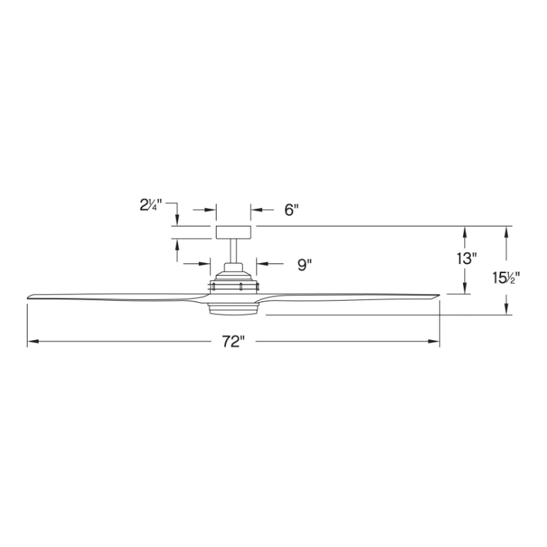 Artiste 72" LED Smart Fan