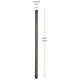 24" Male Female Riser