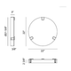Noga 22" Flush Mount