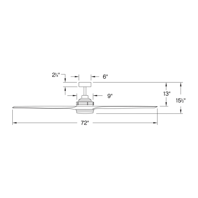 Artiste 72" LED Smart Fan