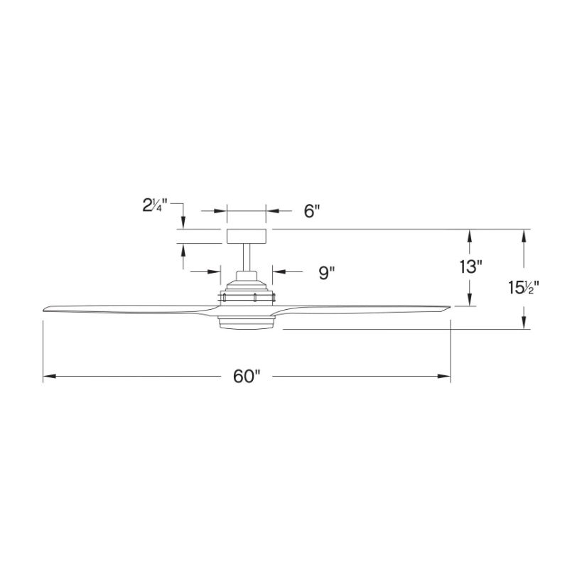 Artiste 60" LED Smart Fan