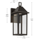 Prin 14" 1-Light Outdoor DarkSky Wall Light