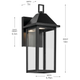 Prin 14" 1-Light Outdoor Wall Light