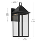 Prin 16.75" 1-Light Outdoor Wall Light
