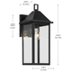 Prin 16.75" 1-Light Outdoor Wall Light