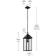Prin 22" 1-Light Outdoor Pendant