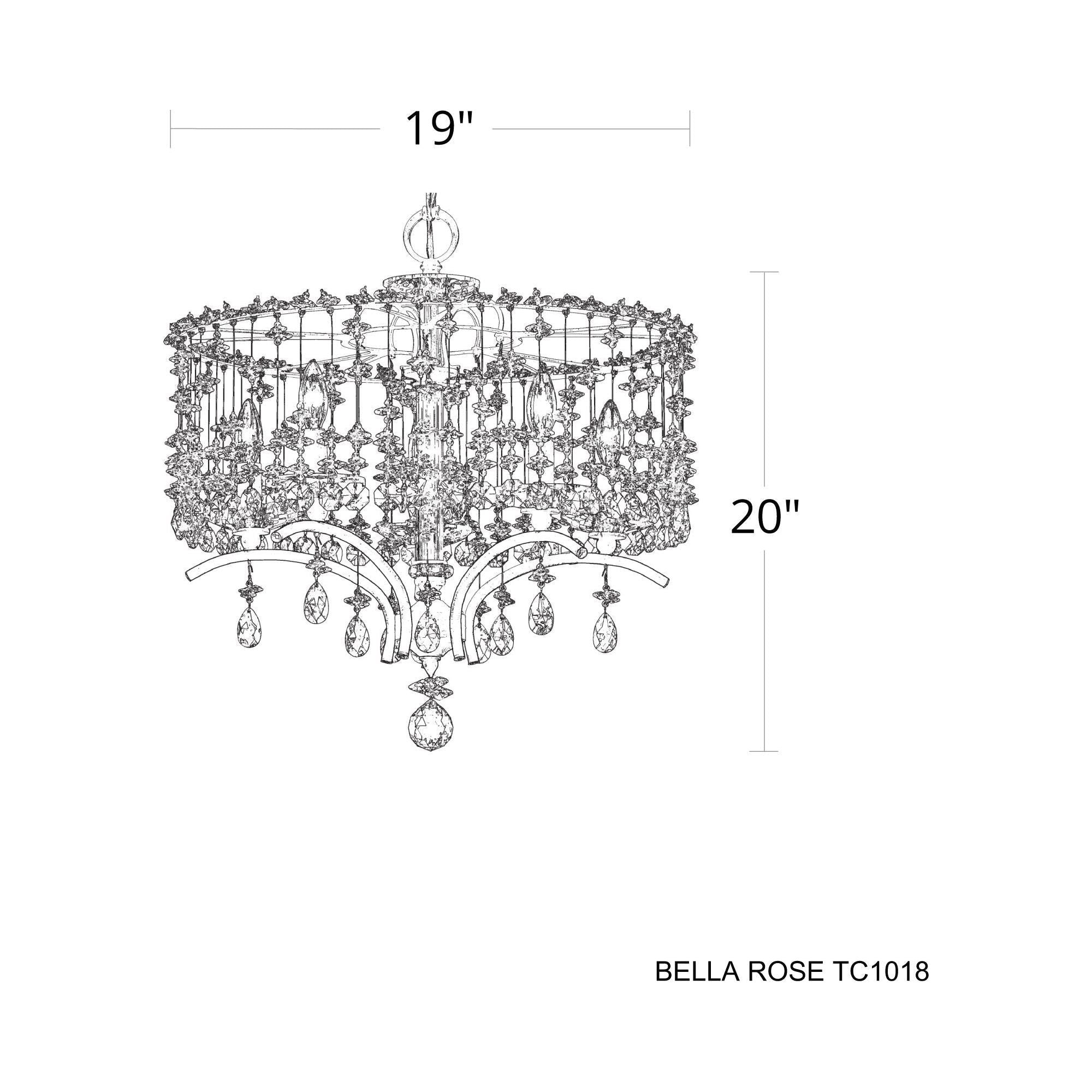 Bella Rose 5-Light Chandelier