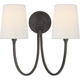 Reed Double Sconce