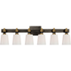Bryant Six-Light Linear Bath Sconce