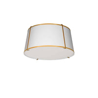 Trapezoid 3-Light Flush Mount