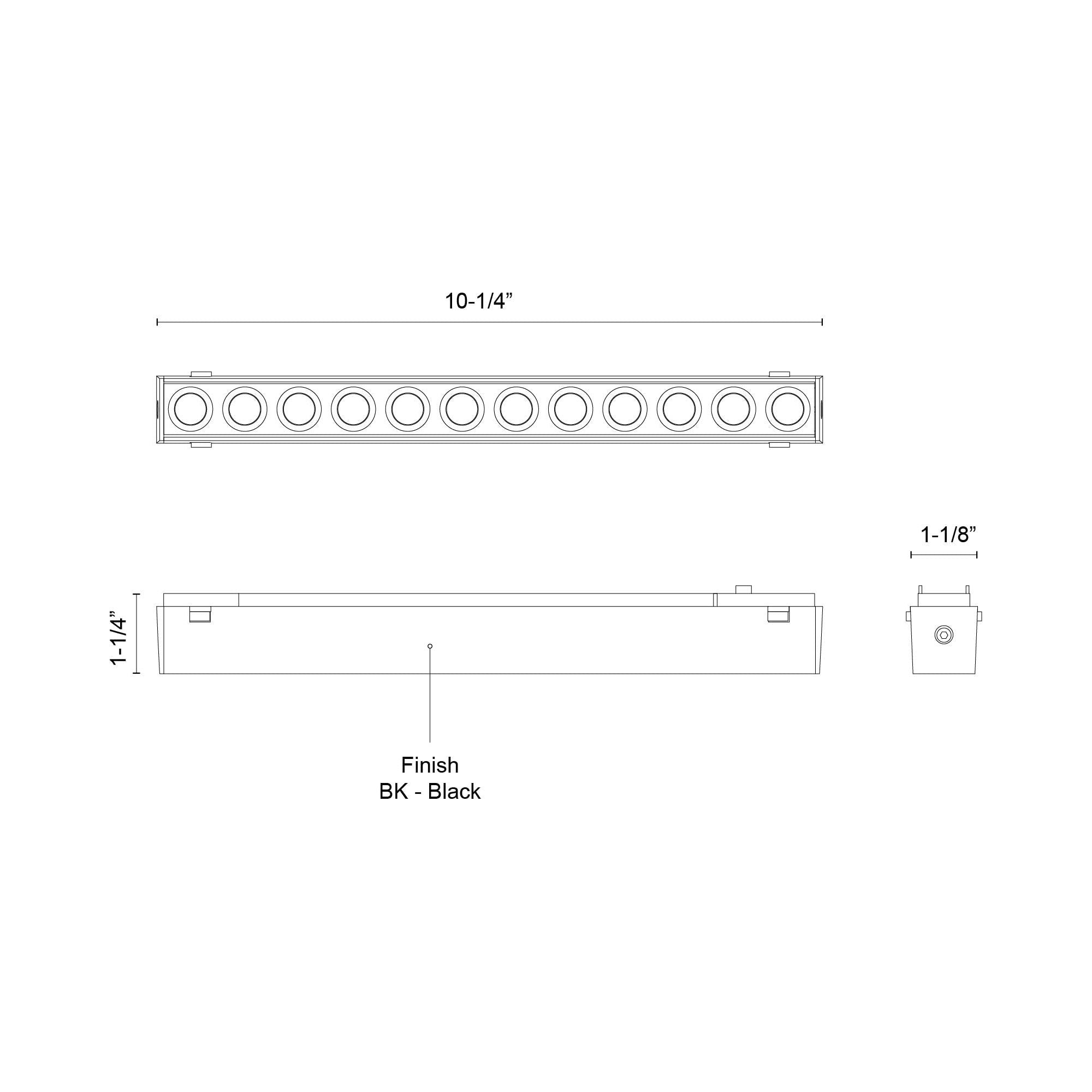 Holo 10" Trilo Track Light Bar